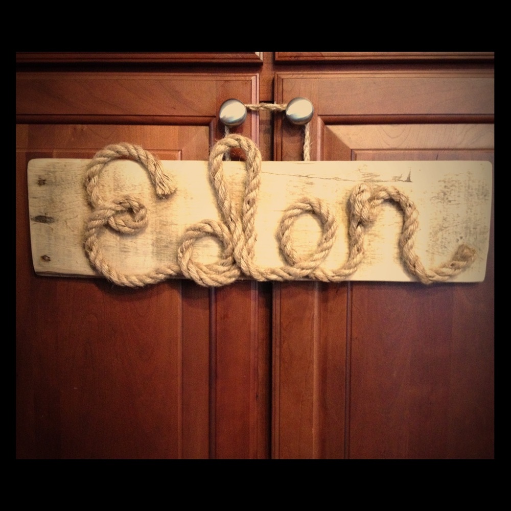 Custom rope name/word signs - Picture 2 of 5